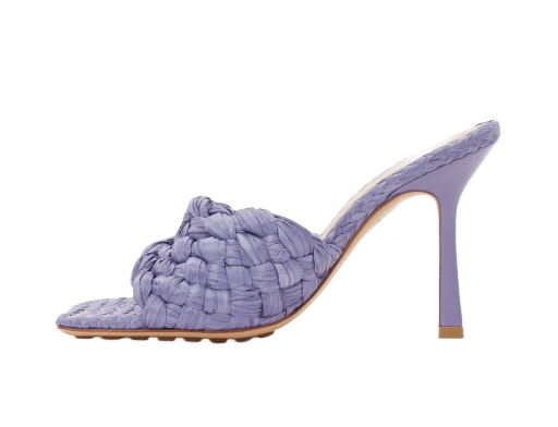 Tenisice i cipele Bottega Veneta Raffia Stretch Heeled Mules "Purple" Ljubičasta | 652451 V0GM0