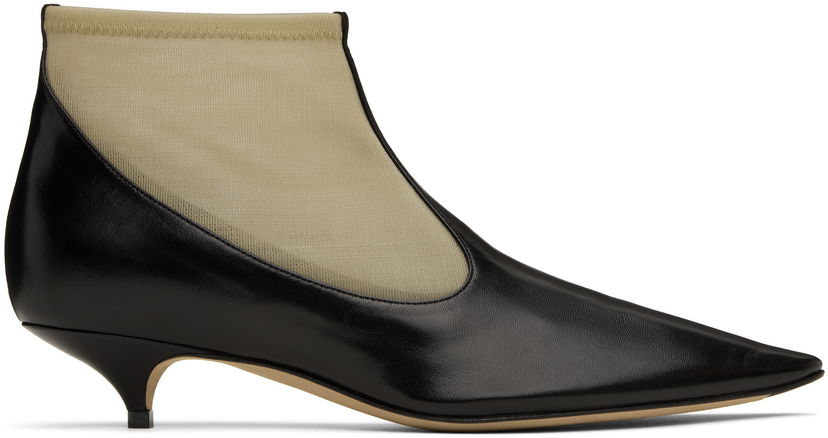 Odjeća The Row The Row Mesh Kitten Heel Ankle Boots Crna | F1581-SL1W20