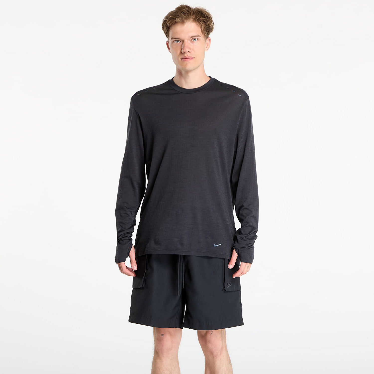 Majica kratkih rukava Nike Run Wool Dri-FIT ADV Long-Sleeve Running Top Crna | HV2718-010, 0