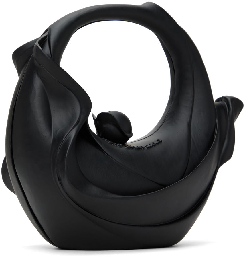 Ručna torbica Feng Chen Wang Feng Chen Wang 3D Chahu Sculptural Handle Bag Crna | FUF18AC21, 1