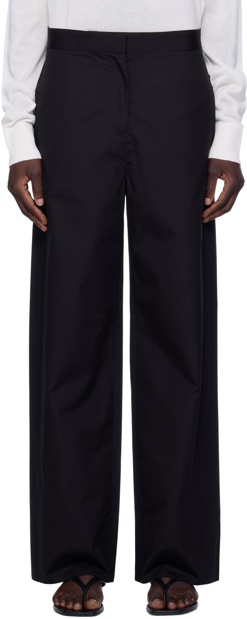Hlače TOTEME TOTEME Twisted Seam Trousers Crna | 253-WRB0295-FB0226