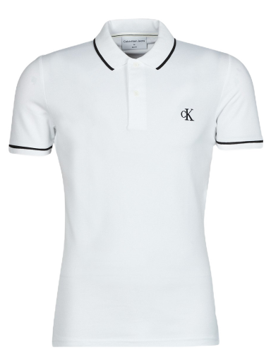 Polo majica CALVIN KLEIN TIPPING SLIM POLO Bijela | J30J315603-YAF-NOOS=J30J315603-YAF