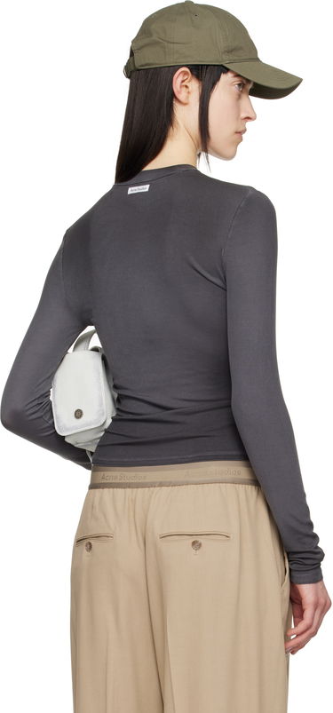 Kapa Acne Studios Acne Studios Long Sleeve Fitted T-Shirt Zelena | AL0438-, 2