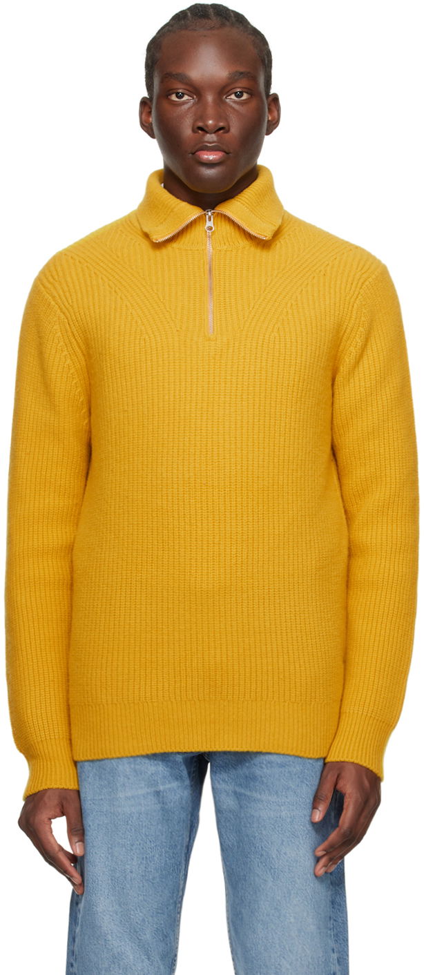 Džemper Samsoe Samsoe Samsøe Samsøe Jacks Quarter-Zip Sweater Žuta | M23400074