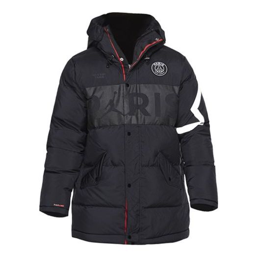 Pernata jakna Jordan Jordan Paris Saint-Germain Hooded Parka Crna | BQ8372-010