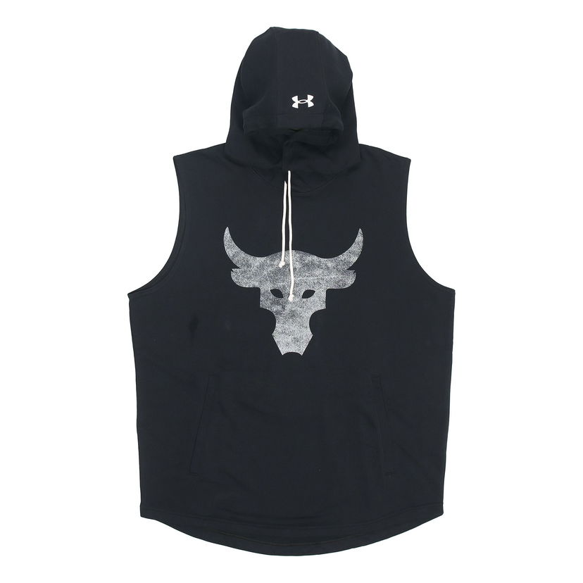 Dukserice Under Armour Project Rock Men's Sleeveless Training Hoodie Crna | 1367108-001