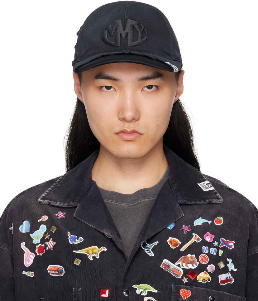 Kapa Maison MIHARA YASUHIRO Maison MIHARA YASUHIRO CA4LA Edition Crushed Detail Cap Crna | A14AC401