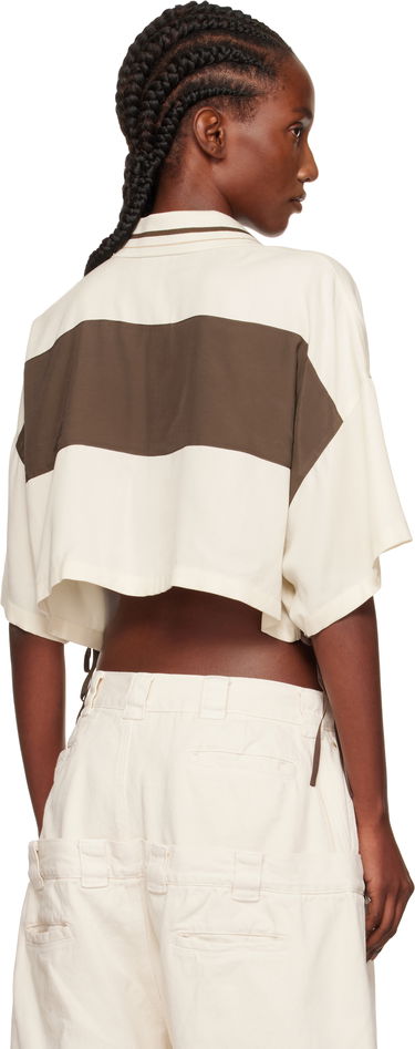 Polo majica We11done Cropped Side Ribbon Polo Bež | WD-BL2-25-101-W-IV, 2