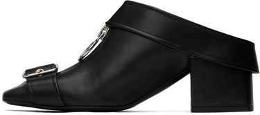 Tenisice i cipele Courrèges Leather Mules With Buckle Crna | 124SCS096CV0027, 2