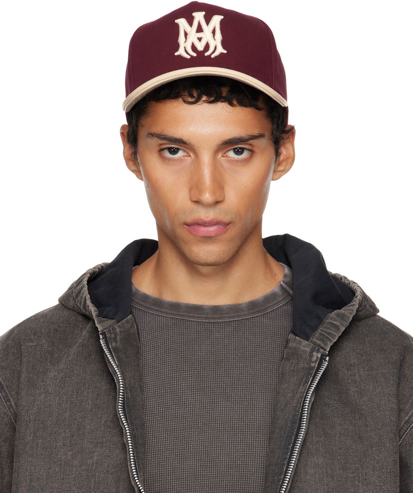 Kapa AMIRI AMIRI Two Tone Canvas Cap Tamnocrvena | AMHACP1068