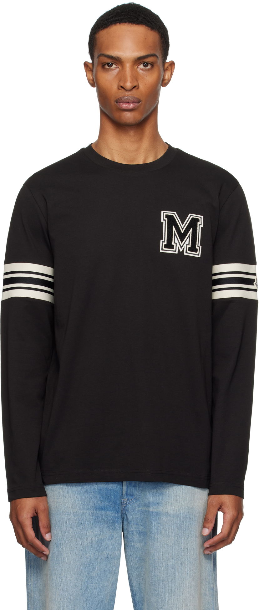 Majica kratkih rukava Moncler Moncler Archivio Long Sleeve T-Shirt Crna | K20918D0000589AYY