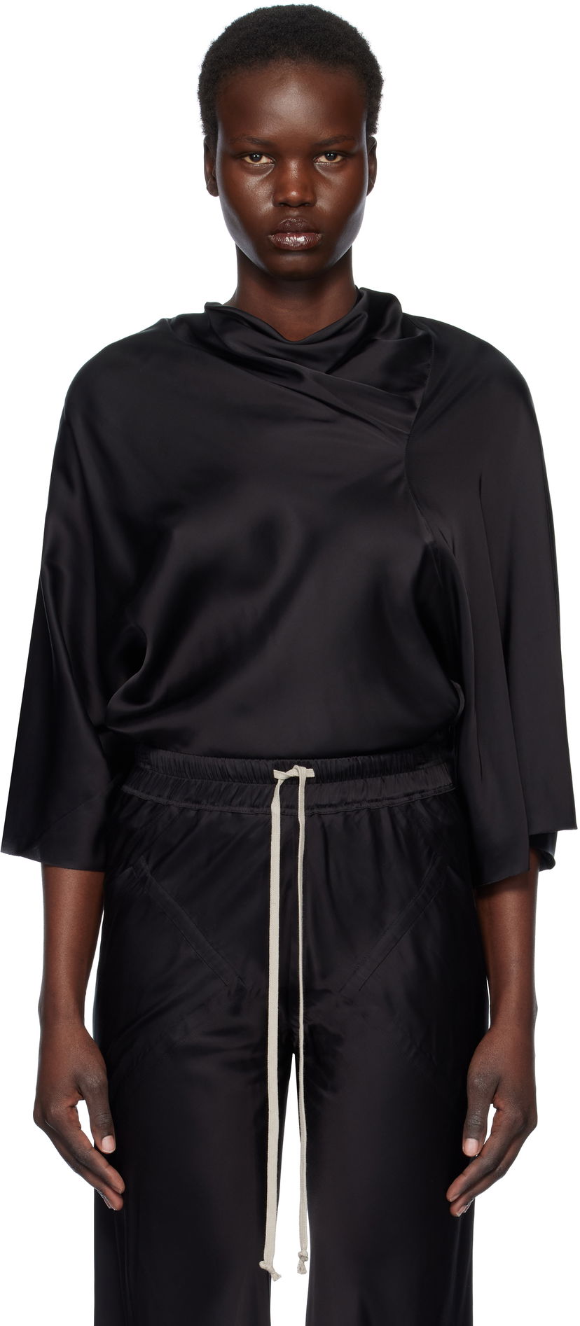 Košulja Rick Owens Rick Owens Hollywood Cylinder Top Crna | RP01E7231 SCH