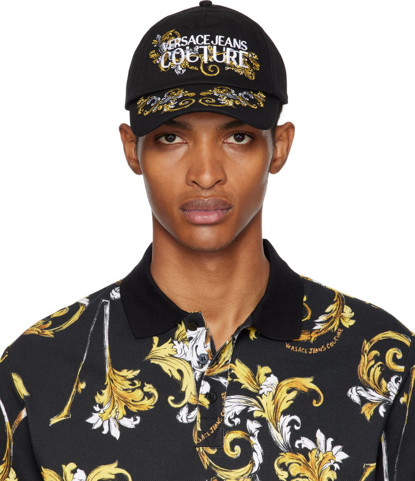 Kapa Versace Versace Jeans Couture Baseball Cap Crna | E78GAZK17_EZG367