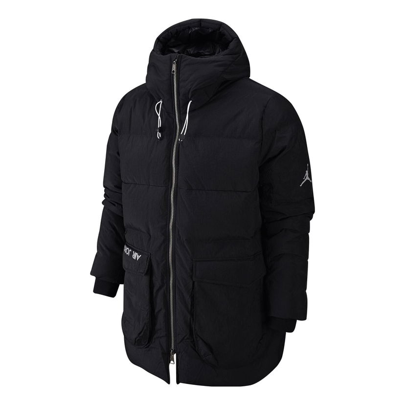 Pernata jakna Jordan Storage Pocket Detail Hooded Down Jacket Crna | DZ4552-010
