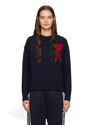 Džemper AMI Sweater Tamnoplava | UKS006.018