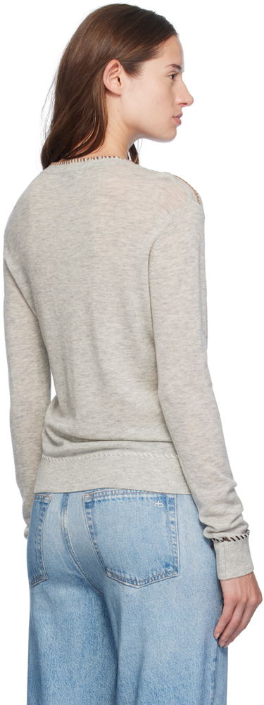 Džemper rag & bone rag & bone Indie Crewneck Sweater Siva | WAS24F045BG45, 2