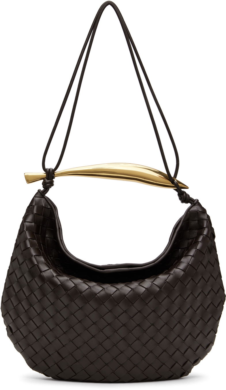Ručna torbica Bottega Veneta Medium Intrecciato Leather Shoulder Bag Smeđa | 754988 VCPP1