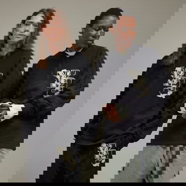 Dukserice Y-3 Graphic Logo French Terry Crew Crna | IQ2130, 1