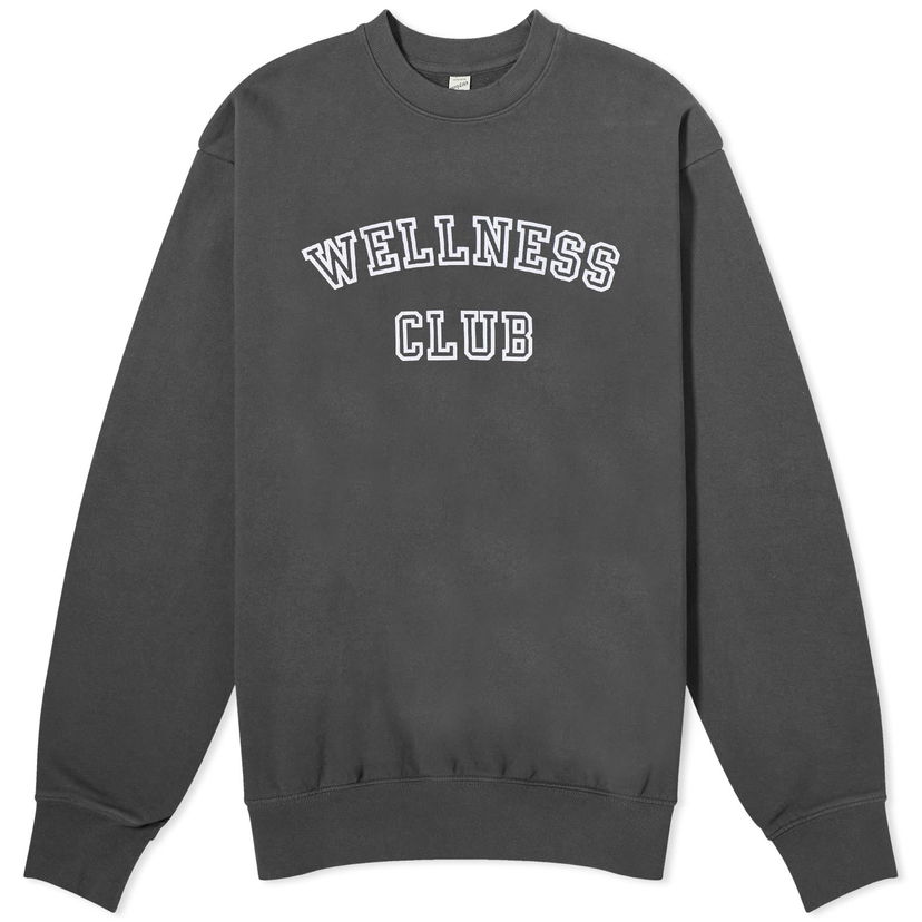 Džemper Sporty & Rich Wellness Club Flocked Crew Sweat Siva | CRAW237FB