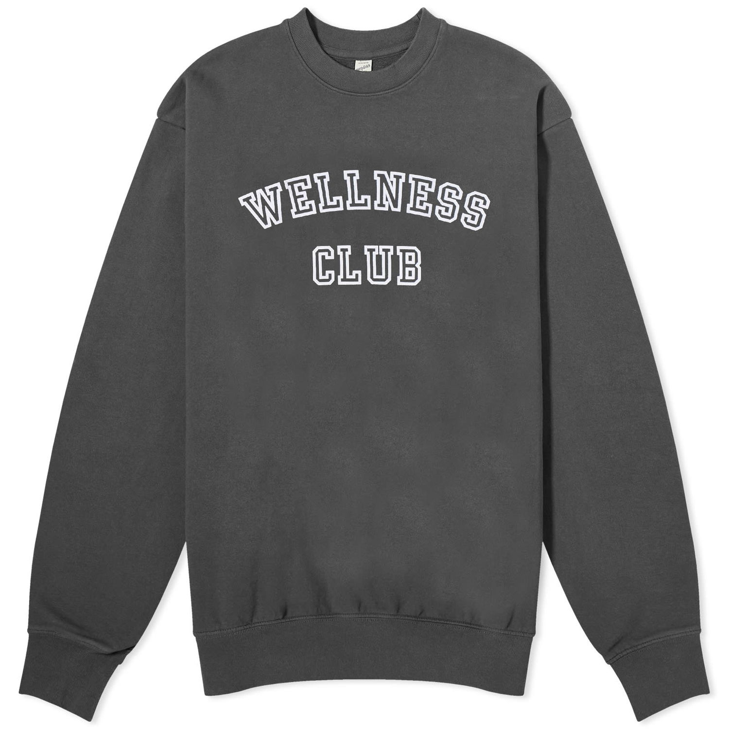 Džemper Sporty & Rich Wellness Club Flocked Crew Sweat Siva | CRAW237FB, 0