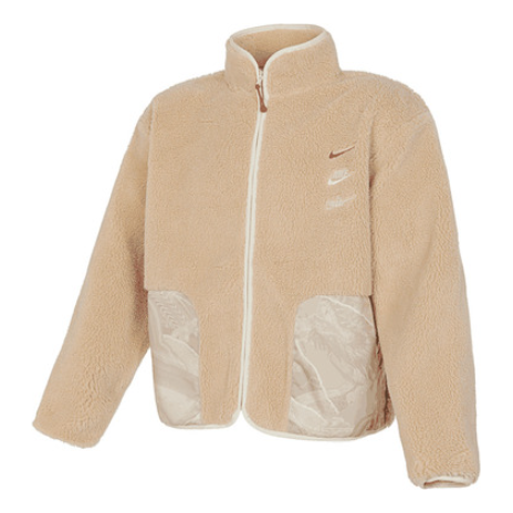 Dukserice Nike Sportswear High-Pile Fleece Jacket Bež | FZ6194-126