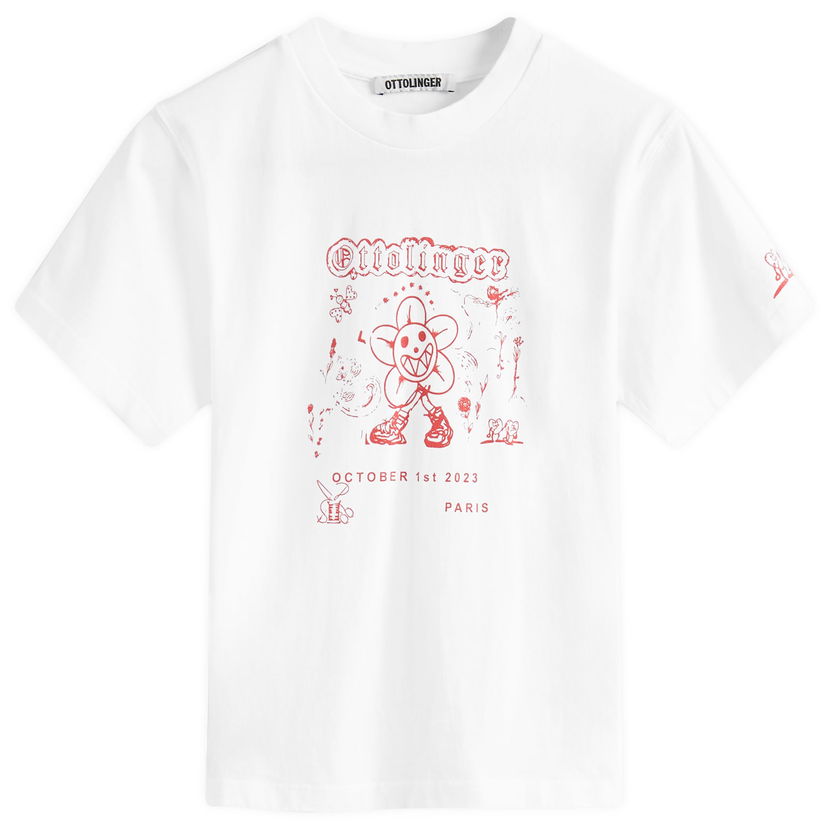 Majica kratkih rukava Ottolinger Ottolinger Shrunken T-Shirt, Size Large Bijela | 1501415-WHITE