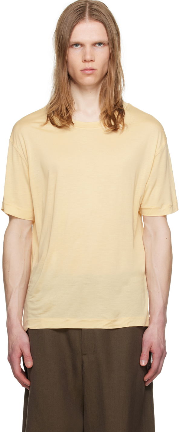 Majica kratkih rukava LEMAIRE Soft T-Shirt Žuta | TO1170 LJ1011