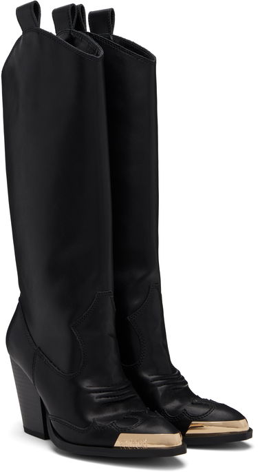 Tenisice i cipele Versace Versace Jeans Couture Logo Plaque Tall Boots Crna | E79VA3S12_EZPB68, 3