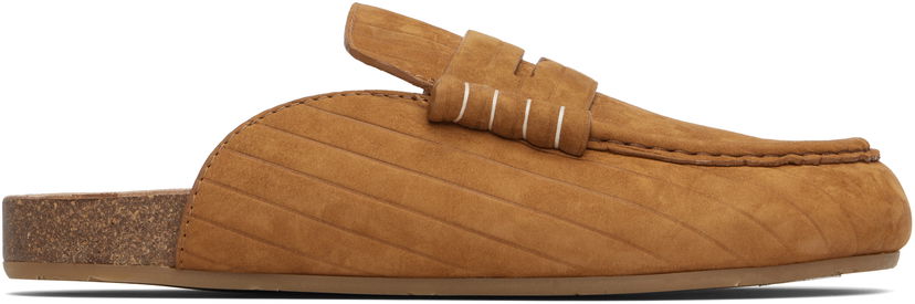 Tenisice i cipele JW Anderson JW Anderson Stitch Ridged Loafer Mules Smeđa | LF0079-LA0375