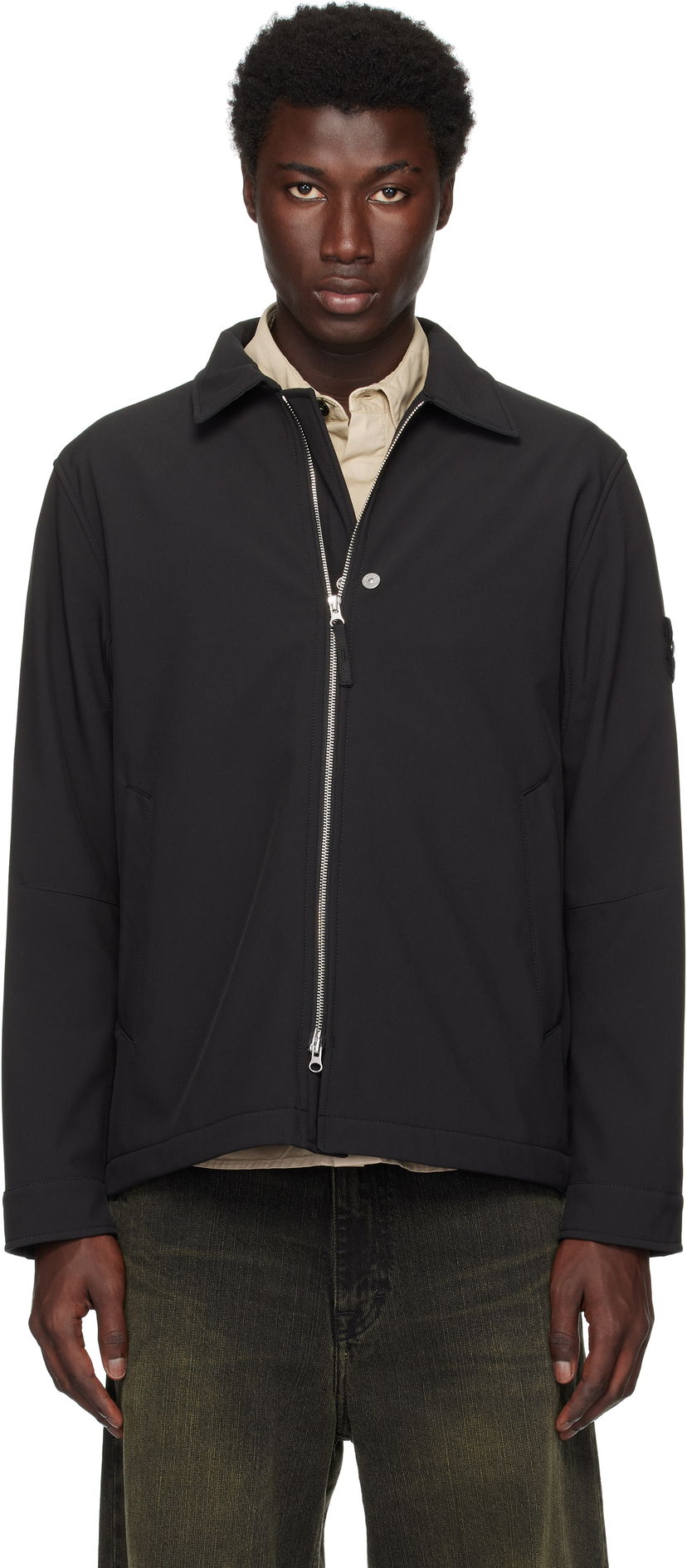 Jakna Stone Island Soft Shell Jacket Crna | S15 Q100003 S0B22