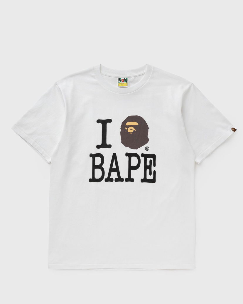 Majica kratkih rukava BAPE I LOVE BAPE TEE XXL Bijela | 001TEK801043MWHT