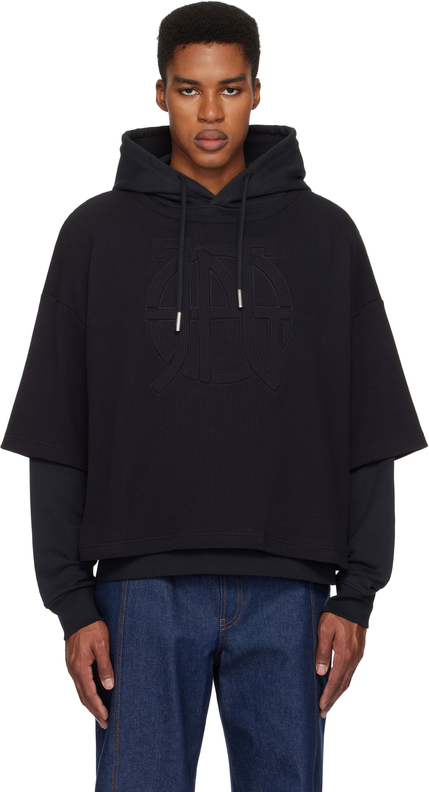 Dukserice Jean Paul Gaultier Jean Paul Gaultier Oversized JPG Hoodie Crna | 25/33-F-SW050E-J076-00, 0