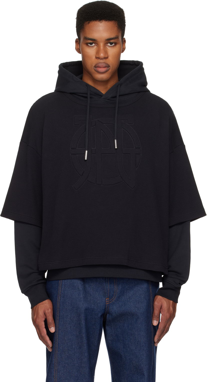 Dukserice Jean Paul Gaultier Jean Paul Gaultier Oversized JPG Hoodie Crna | 25/33-F-SW050E-J076-00