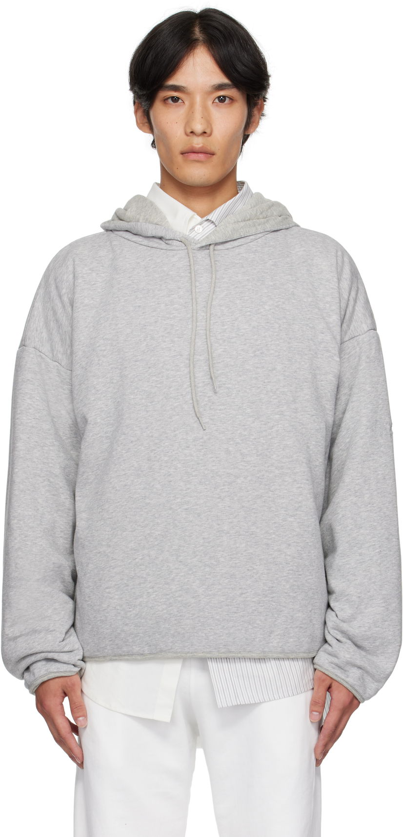 Dukserice Maison Margiela MM6 Maison Margiela Drawstring Hoodie Siva | SH0GU0030 M25013