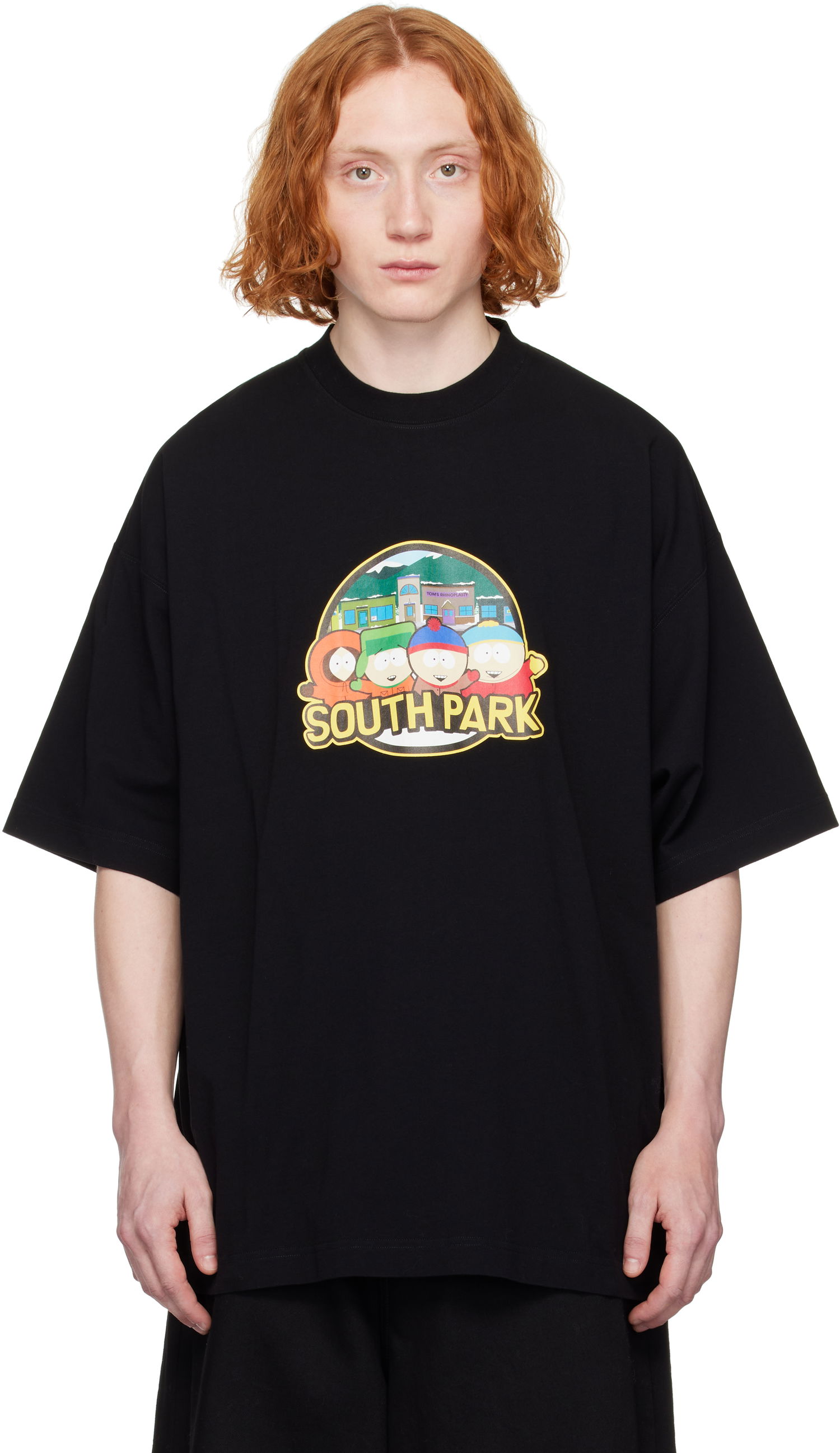 Majica kratkih rukava VETEMENTS Vetements 'South Park' Oversized T-Shirt Crna | UA66TR610B, 0