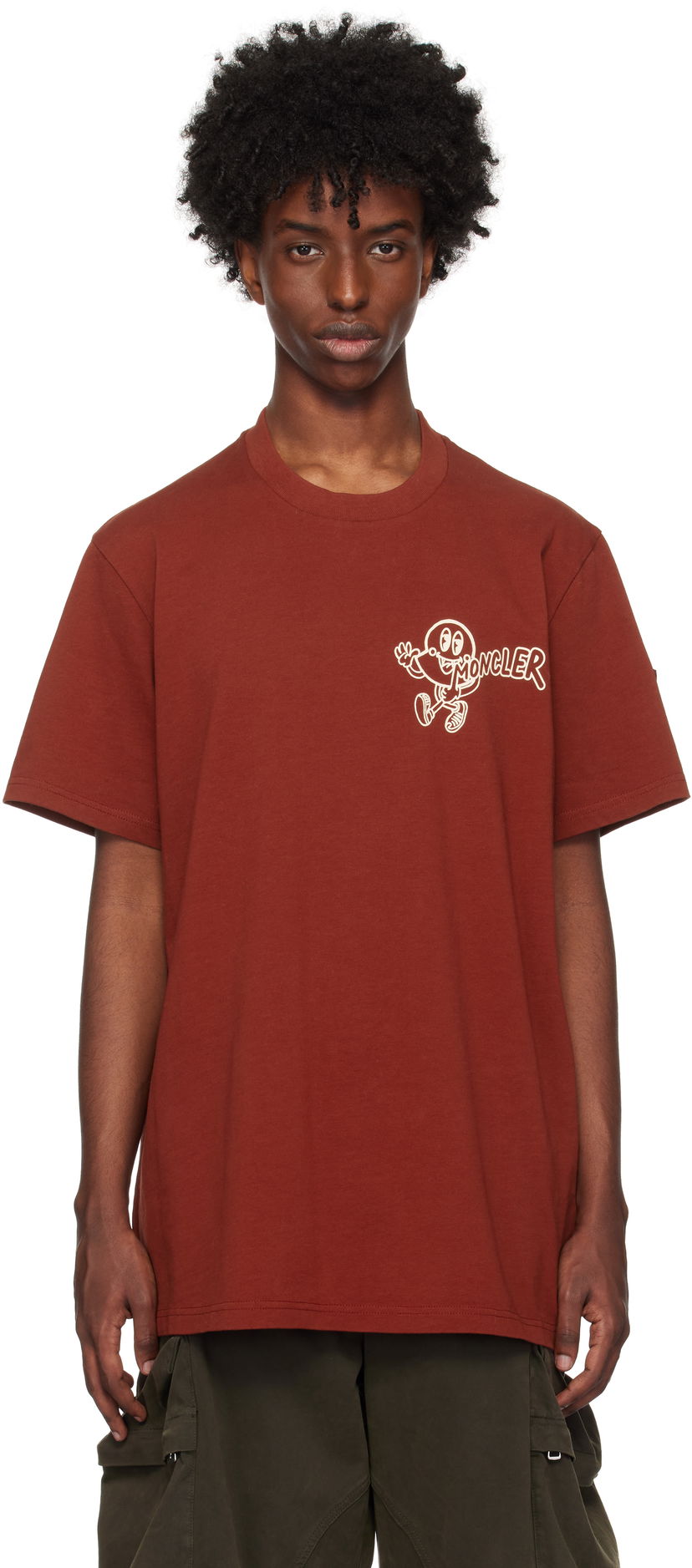 Majica kratkih rukava Moncler Moncler Printed T-Shirt Crvena | J20918C0005083927