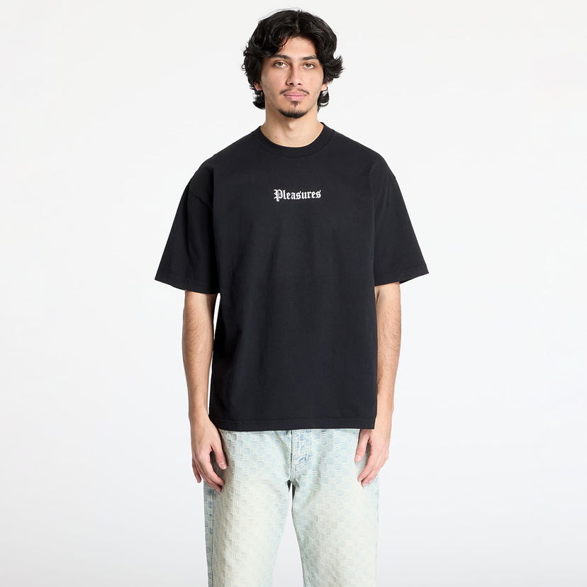 Majica kratkih rukava Pleasures Pleasures Burn Again T-Shirt Crna | P25SP056 BLACK