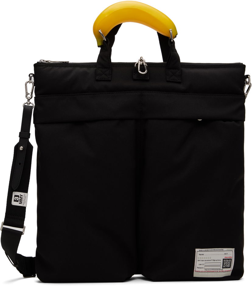 Tote bag Maison MIHARA YASUHIRO MIHARA YASUHIRO Toy Banana Handle Helmet Bag Crna | A14BG705