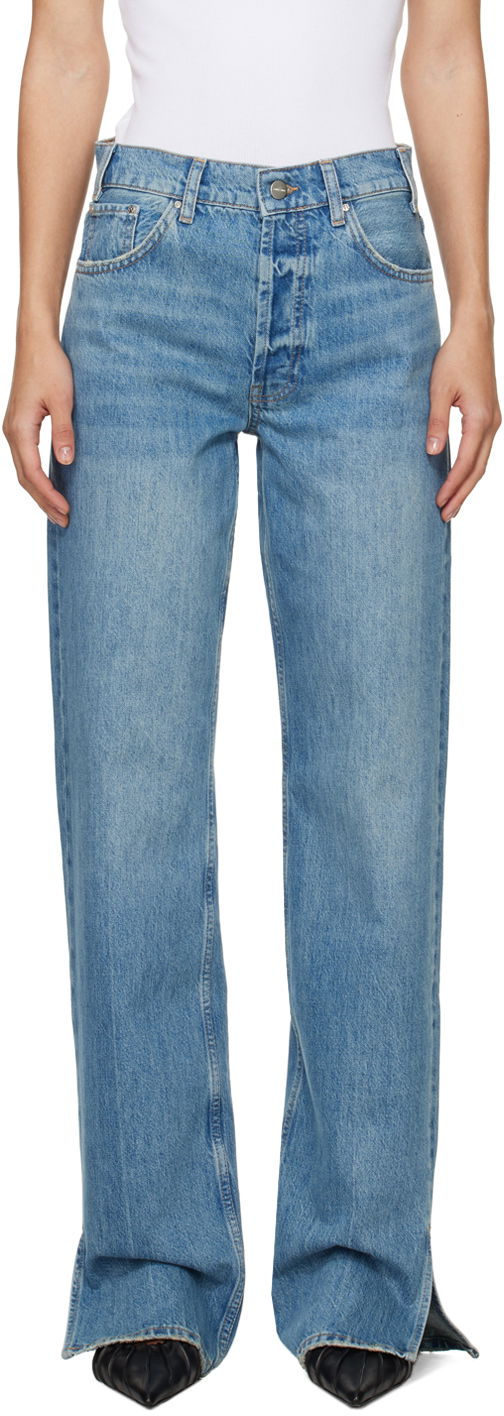 Jeans Anine Bing Anine Bing Roy Split Hem Jeans Plava | A-06-1113-477