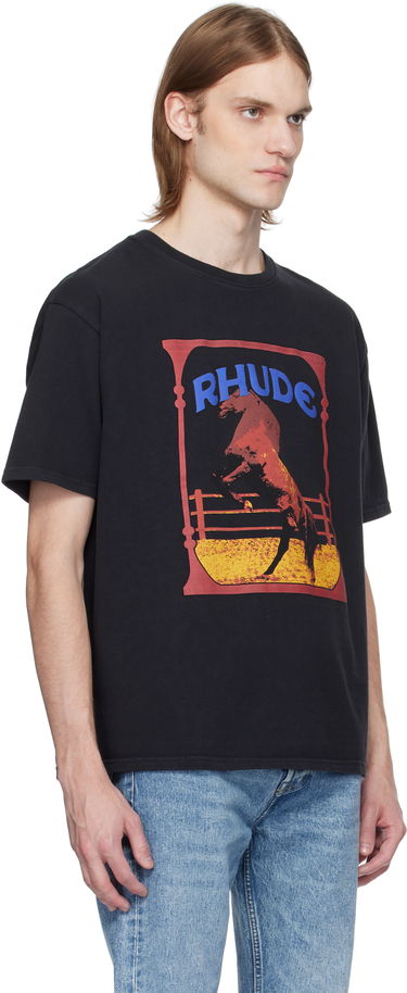 Majica kratkih rukava Rhude Rhude Cadre Horse Graphic Tee Crna | RHSS25TT05012, 1