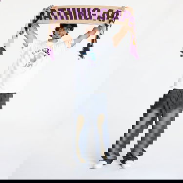 Šal BAPE Jacquard Bape Logo Long Scarf Ljubičasta | 001GDK801011M PUR, 2