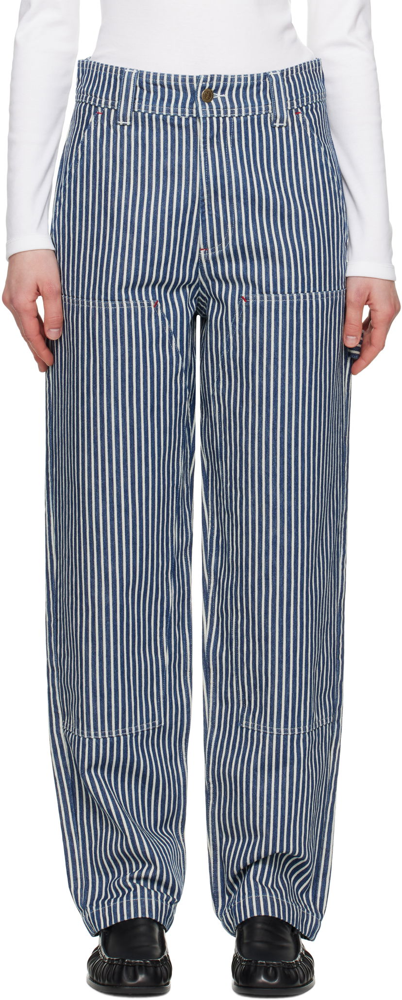 Hlače A.P.C. A.P.C. Gustav Striped Jeans Plava | COHHG-M08484