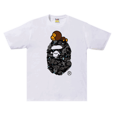 Majica kratkih rukava BAPE Space Camo Milo On Big Ape Tee Bijela | 2F30 110 008 WHITE, 0