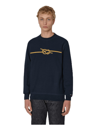 Dukserice Noah Knot Crewneck Sweatshirt Blue Crna | SS070FW22 NVY