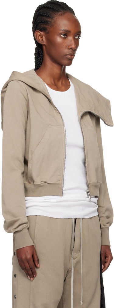 Dukserice Rick Owens Concordians Mountain Asymmetrical Zip Hoodie Smeđa | DS02E7247 RIG, 4
