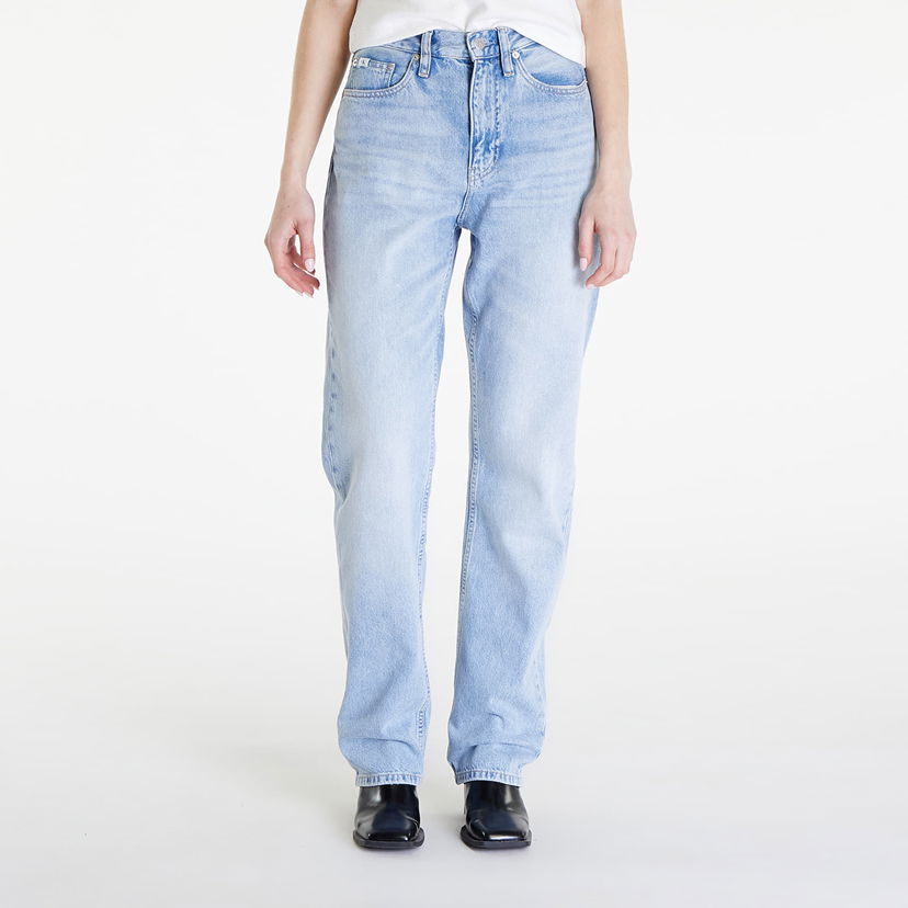 Jeans CALVIN KLEIN Jeans High Rise Straight Jeans Denim Light Plava | J20J222779 1AA