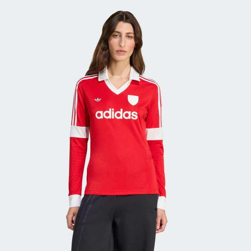 Dres adidas Performance Long Sleeve Soccer Jersey Crvena | JW0272