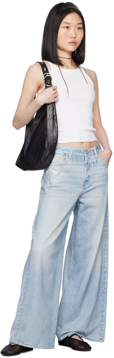 Jeans rag & bone rag & bone Miramar Sofie Ankle Wide-Leg Trousers Plava | WCW24S70078207, 3