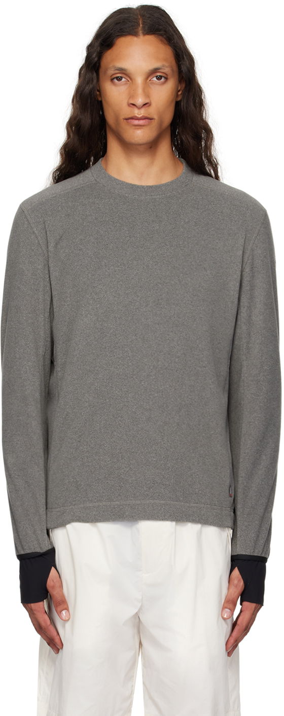 Džemper Moncler Grenoble Gray Polartec Sweater Siva | J20978G00002899ZX