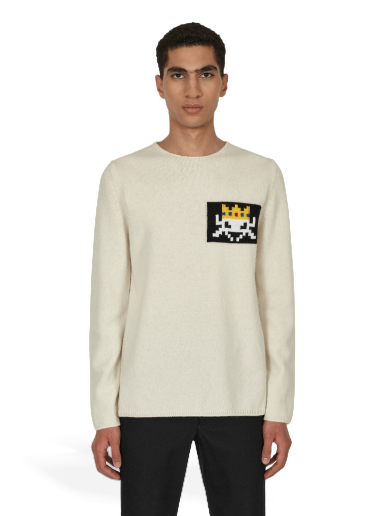 Džemper Comme des Garçons Invader Knit Sweater Bež | FJ-N006-W22 3